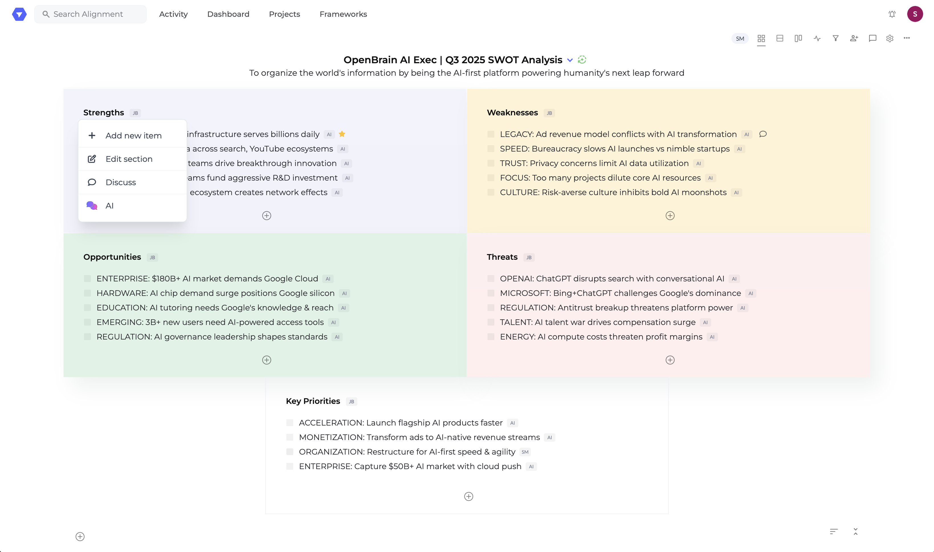 AI Coach - Strategic Insights
